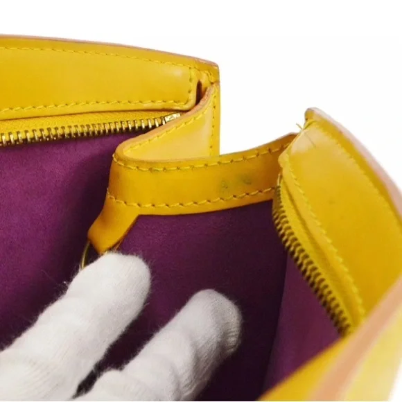 Louis Vuitton Shoulder Bag Epi Shopping Jaune - Picture 11 of 11